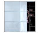 SZF/22/25 WEISS HOCHGLANZ  Kleiderschrank Galleriebild klein