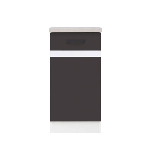 Junona Line Küche ANTHRAZIT GRAU / WEISS D1D/40/82 Junona Line Frontfarbe ANTHRAZIT GRAU / WEISS D1D/40/82