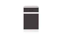 D1D/50/82 ANTHRAZIT GRAU / WEISS Junona Line Unterschrank klein 0