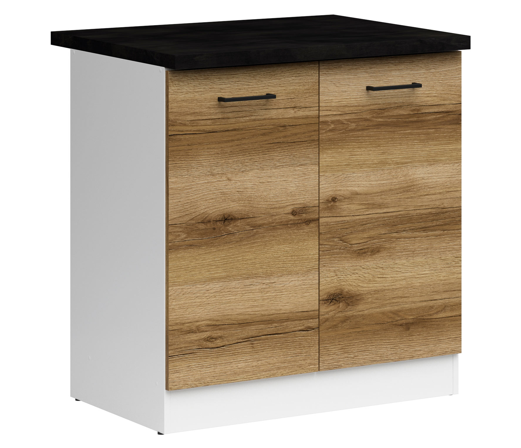D2D/80/82 EICHE DELANO HELL Junona Line Unterschrank gross 2