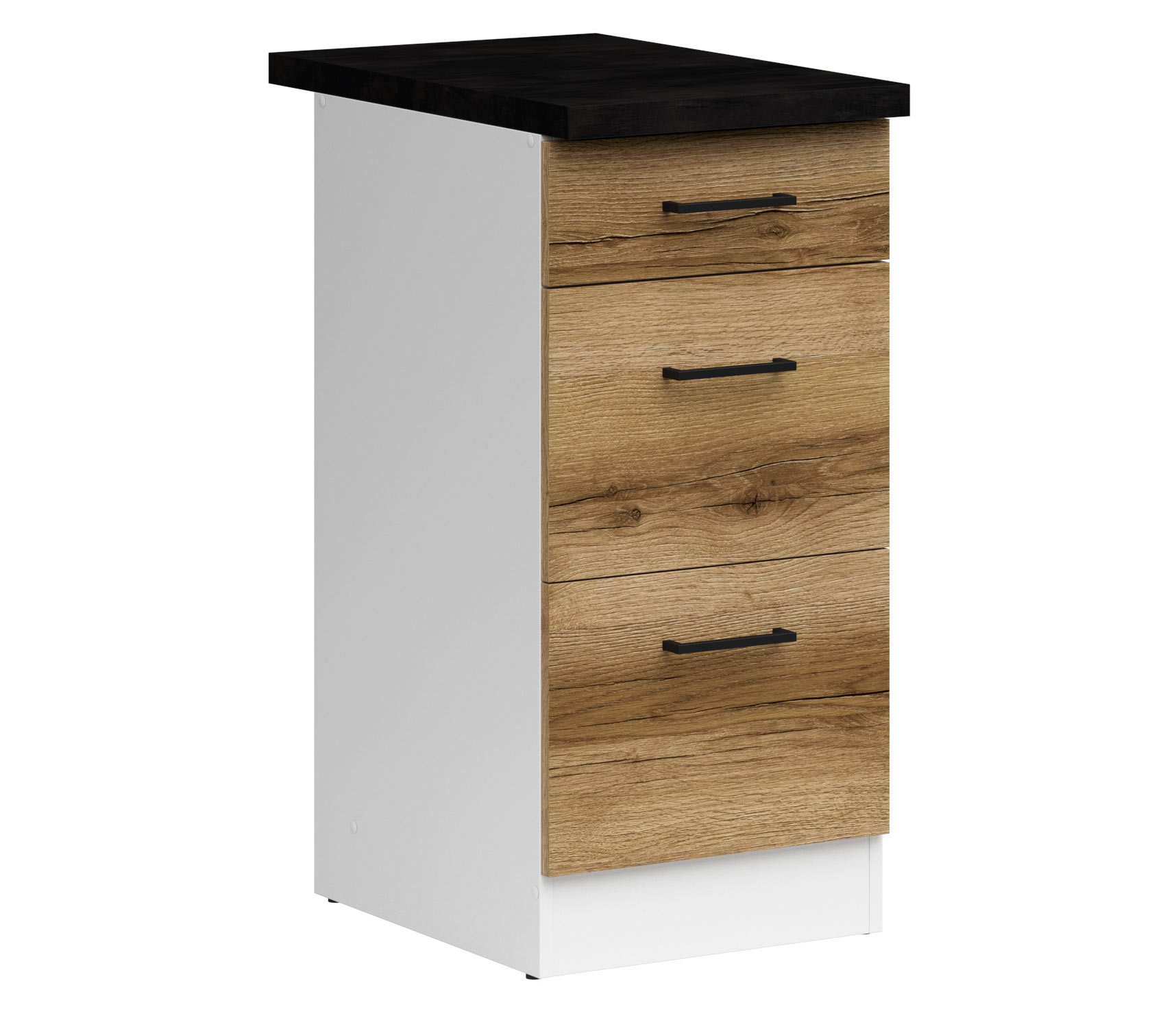 D3S/40/82 EICHE DELANO HELL Junona Line Schubunterschrank gross 2