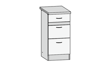 D3S/40/82 Junona Line Schubunterschrank Galleriebild Klein