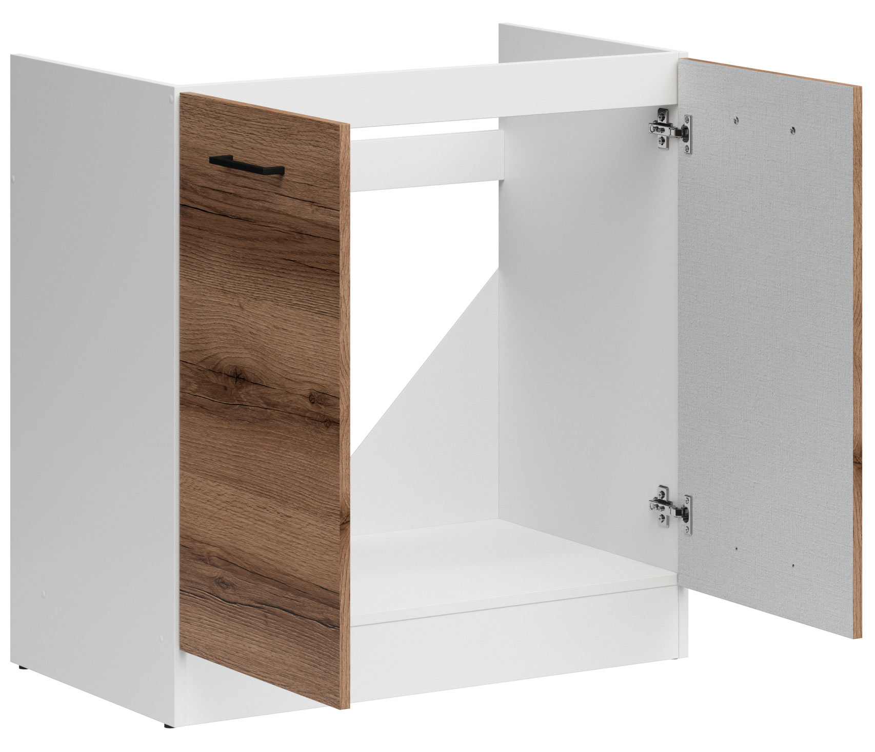 DK2D/80/82 EICHE DELANO DUNKEL Junona Line Spülenunterschrank gross 1