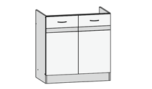 DK2D/80/82 Junona Line Spülenunterschrank Galleriebild Klein