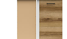 DNW/100/82 EICHE DELANO HELL Junona Line Eckschrank 100 x 60cm klein 3