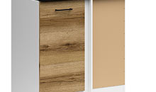 DNW/100/82 EICHE DELANO HELL Junona Line Eckschrank 100 x 60cm klein 0