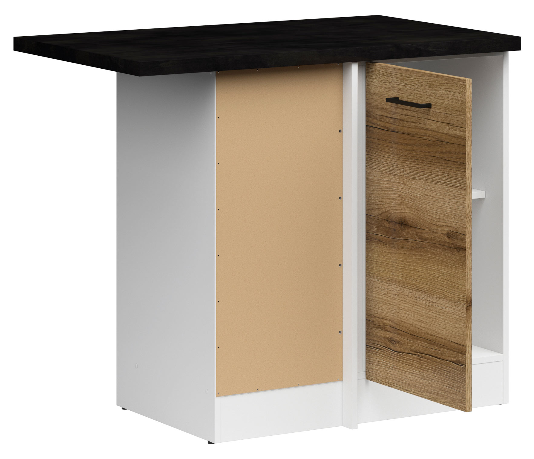DNW/100/82 EICHE DELANO HELL Junona Line Eckschrank 100 x 60cm gross 2
