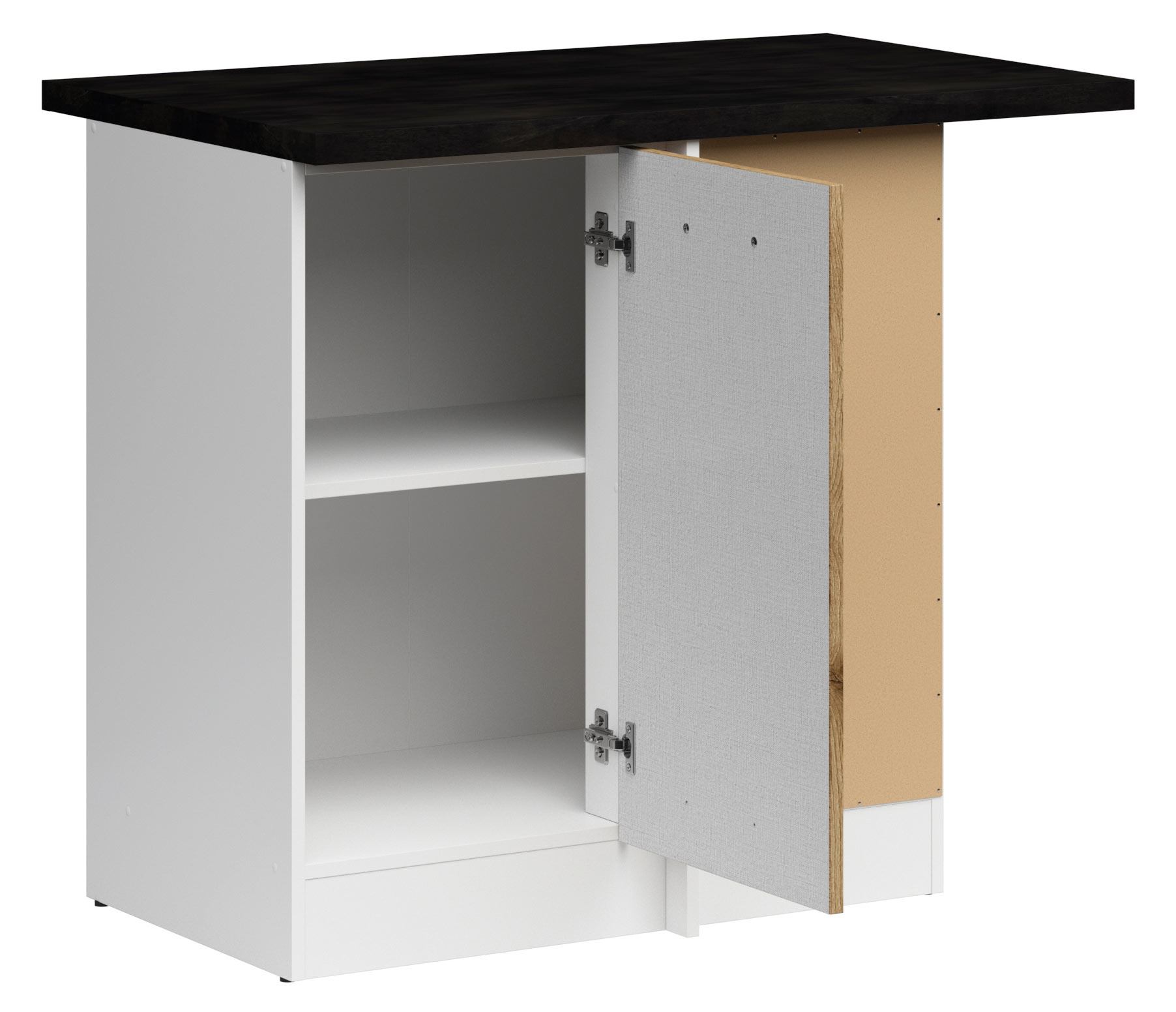 DNW/100/82 EICHE DELANO HELL Junona Line Eckschrank 100 x 60cm gross 4