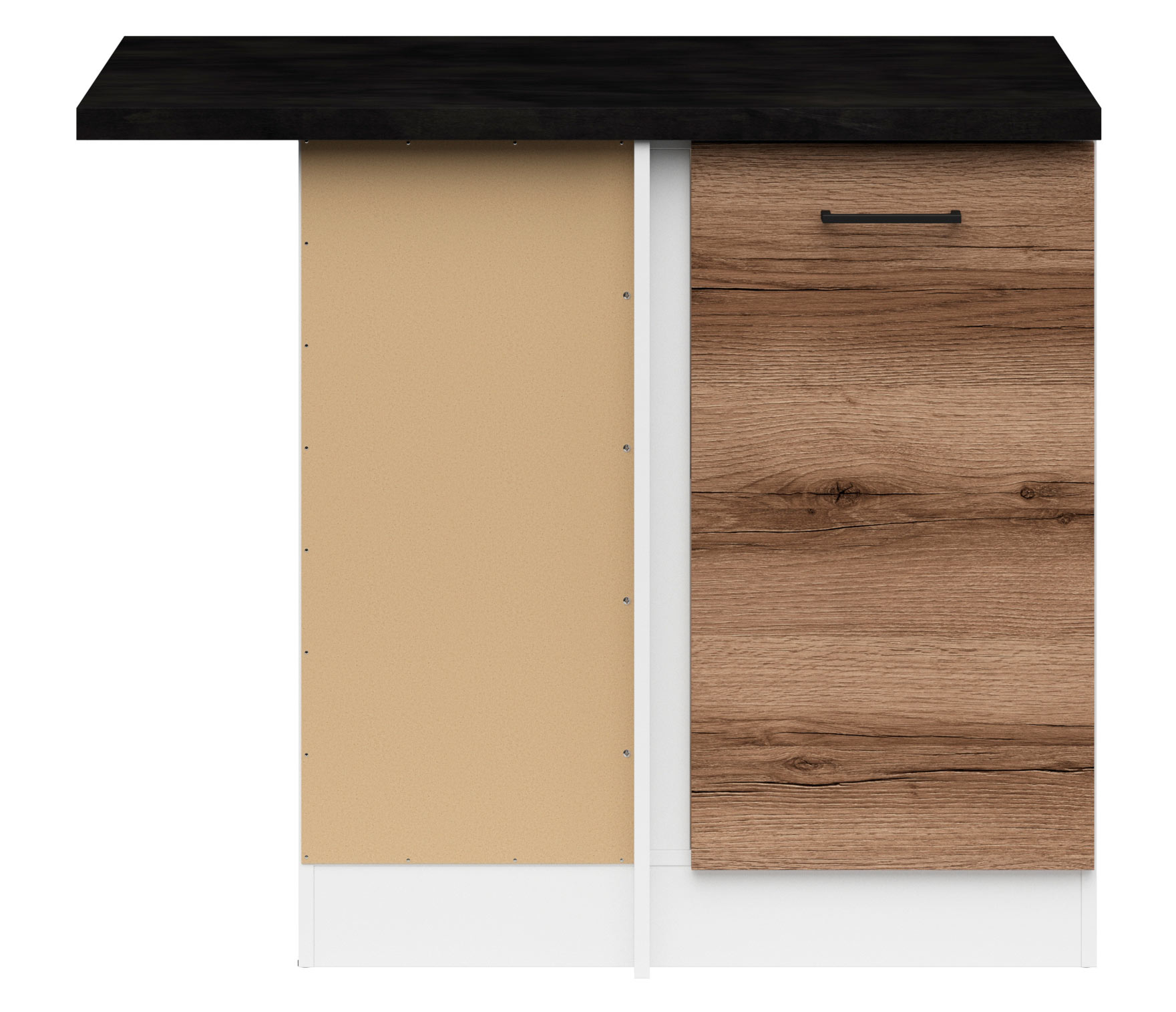 DNW/100/82 EICHE DELANO DUNKEL Junona Line Eckschrank 100 x 60cm gross 1