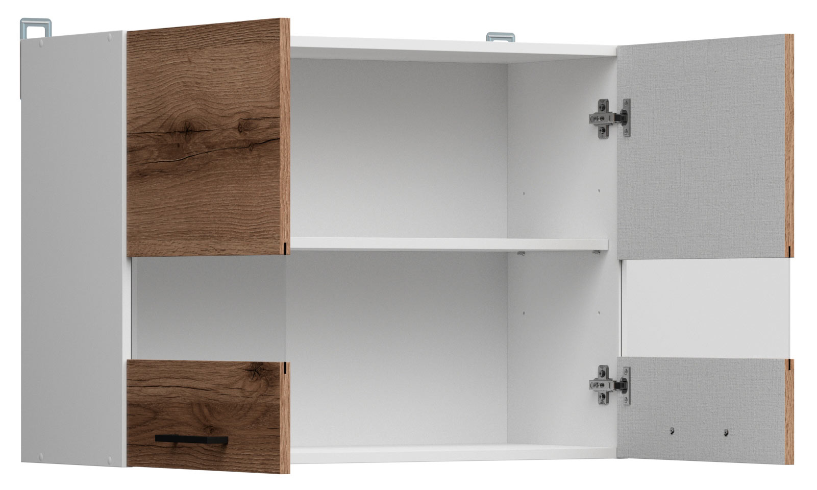 G2W/80/57 EICHE DELANO DUNKEL Junona Line Glasvitrinenschrank gross 2