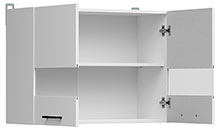 G2W/80/57 WEISS (Front) Junona Line Glasvitrinenschrank klein 1