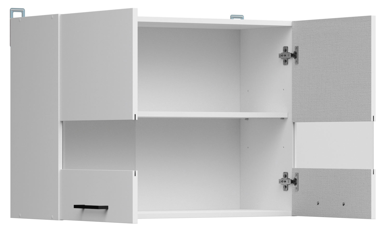 G2W/80/57 WEISS (Front) Junona Line Glasvitrinenschrank gross 1