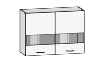 G2W/80/57 Junona Line Glasvitrinenschrank Galleriebild Klein