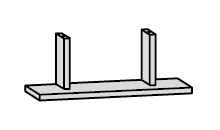 POL/40cm Junona Line Hängeregal Galleriebild Klein