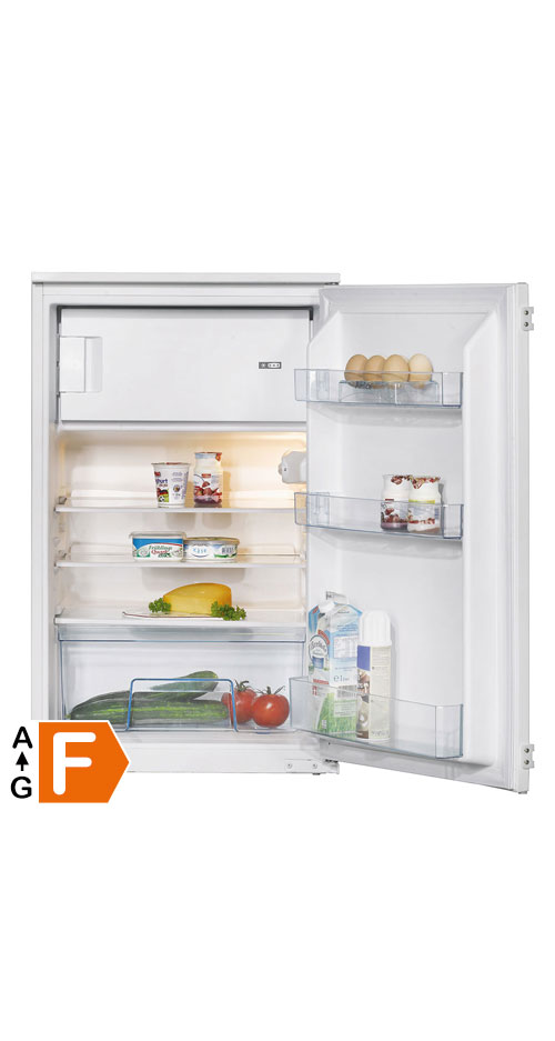 Modern Family Line Frontfarbe (lackiert) SOLE WEISS HOCHGLANZ EKS 16161 - Kühlschrank 88cm