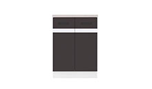 D2D/60/82 ANTHRAZIT GRAU / WEISS Junona Line Unterschrank klein 0