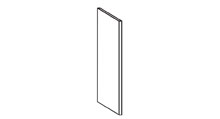 Junona Line Küche ANTHRAZIT GRAU / WEISS Seitenabschlussblende Junona Line Frontfarbe ANTHRAZIT GRAU / WEISS Seitenabschlussblende