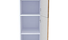 VS-40/139-KL EICHE DELANO HELL Junona Line Vorratsschrank klein 1