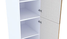 VS-40/139-KL EICHE DELANO HELL Junona Line Vorratsschrank klein 3