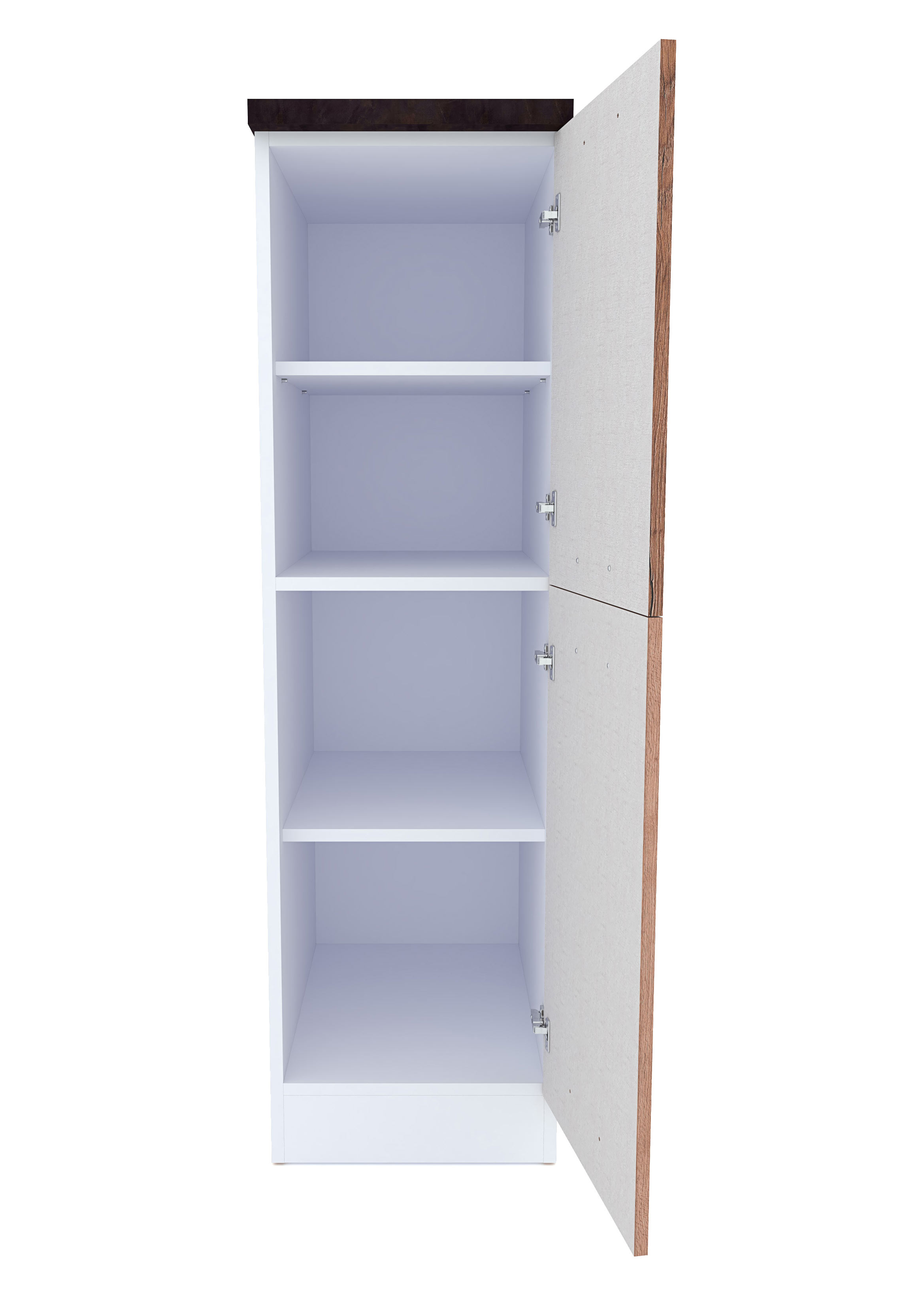VS-40/139-KL EICHE DELANO DUNKEL Junona Line Vorratsschrank gross 1