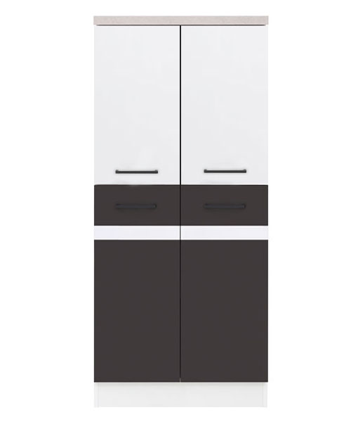 Junona Line Küche ANTHRAZIT GRAU / WEISS VS-60/139-KL Junona Line Frontfarbe ANTHRAZIT GRAU / WEISS VS-60/139-KL