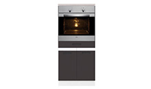 HUS-60/139-KL ANTHRAZIT GRAU / WEISS Junona Line Ofenschrank klein 0