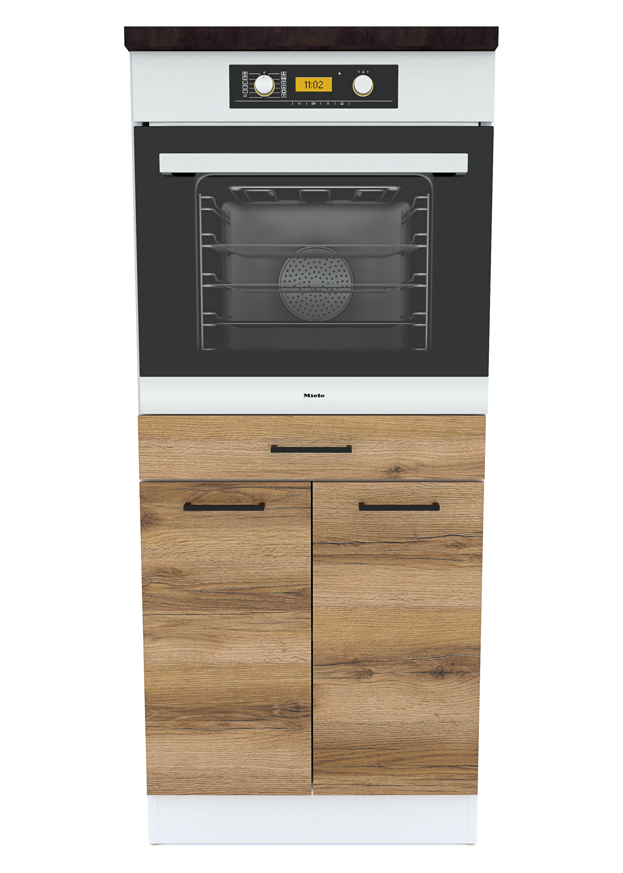 HUS-60/139-KL EICHE DELANO HELL Junona Line Ofenschrank gross 0