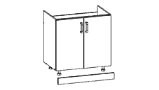 DK-80/82-B Classic Family Line Spülenschrank Galleriebild Klein