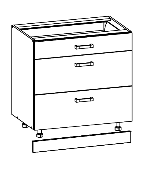 Modern Family Line Frontfarbe EDAN EDELEICHE D3S-80/82-S