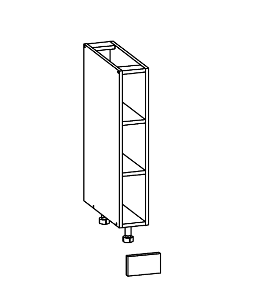 Küchenschrank: D-15/82-Regal Regalunterschrank ...