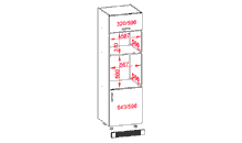 DPS-60/207-O Classic Family Line Ofen- und Mikrowellenschrank klein 0