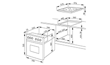 Amica EHC 209 001 EC - Herdset, Edelstahl Küchenzubehör Multifunktionsgerät mit Grill klein 3