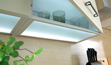 LED Glasboden LUMINA 60 Küchenzubehör für 60cm Hängeschränke klein 1
