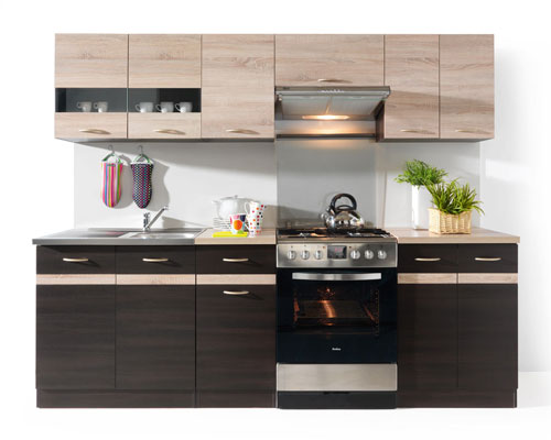 Junona Line Küche WENGE / SONOMA Set Junona Line 240 - Ohne AP Junona Line Frontfarbe WENGE / SONOMA Set Junona Line 240 - Ohne AP
