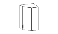 GNWU-60/95 60x60cm Classic Family Line Eck-Hängeschrank Galleriebild Klein