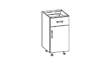 D1S-40/82-S Classic Family Line Schubschrank Galleriebild Klein