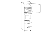 DPS-60/207-3S Modern Family Line Ofen- und Mikrowellenschrank Galleriebild Klein