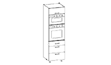 DPS-60/207-3S-O Modern Family Line Ofen- und Mikrowellenschrank Galleriebild Klein