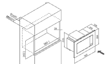 Amica EMW 13185 E - Einbaumikrowelle Küchenzubehör Multifunktionell, Edelstahl klein 1