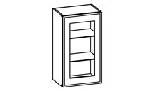 G-40/72-GV SCHWARZ TAL2 inkl. Griff T36 Schwarz Classic Family Line Vitrine Rahmen Schwarz Galleriebild Klein