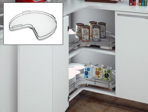 Modern Family Line Küche TOP WEISS (Hochglanz) Eckschrank Drehboden 3/4 NUVOLA Modern Family Line Frontfarbe TOP WEISS (Hochglanz) Eckschrank Drehboden 3/4 NUVOLA