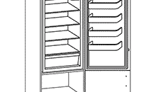 D-60/207 Modern Family Line Kühlschrank-/Vorratsschrank klein 3