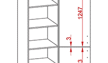 D-60/207 Modern Family Line Kühlschrank-/Vorratsschrank klein 1
