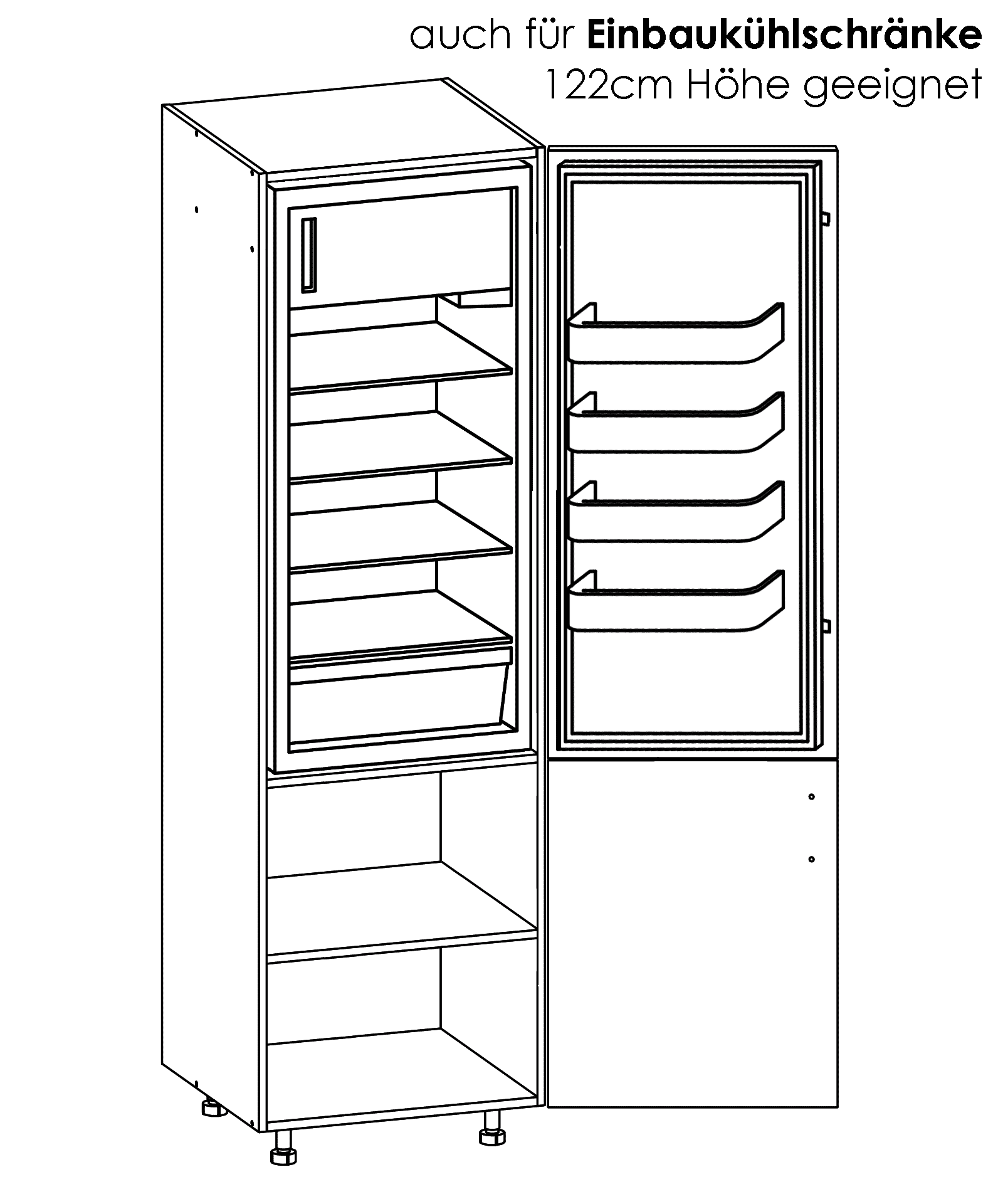 D-60/207 Modern Family Line Kühlschrank-/Vorratsschrank gross 3