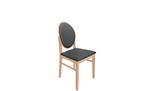 Stuhl BERNARDIN - EICHE NATUR / DARK GREY BERNARDIN Tische und Stühle Echtholz Stuhl Galleriebild klein