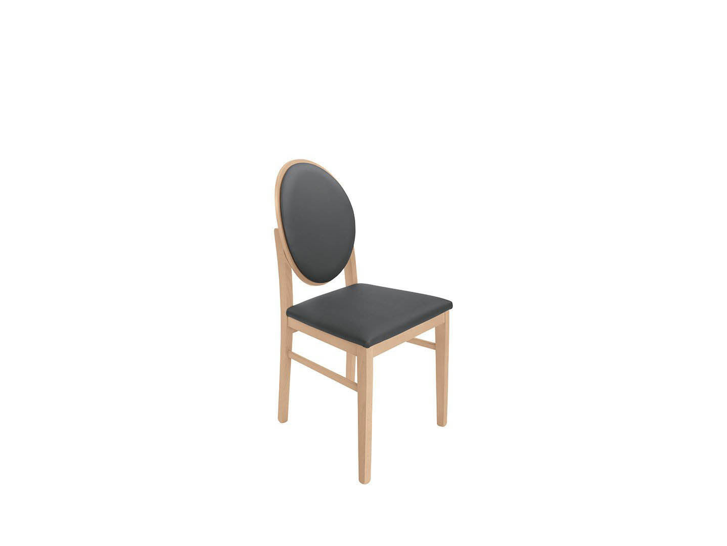 Stuhl BERNARDIN - EICHE NATUR / DARK GREY BERNARDIN Tische und Stühle Echtholz Stuhl Galleriebild Gross