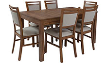 Set PATRAS - EICHE APRIL / SILVER PATRAS Tische und Stühle Tisch und Stühle Set Galleriebild klein