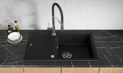 SBE-711T MEGALO Granitspüle Junona Line Becken (ab 50cm Schrankbreite) klein 1