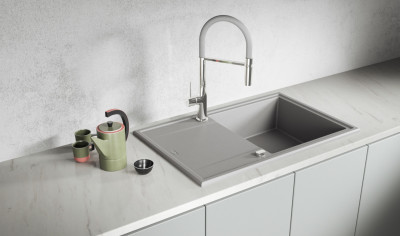 SBE-511T MEGALO Granitspüle Junona Line Granitspüle Grau klein 3