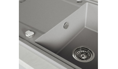 SBE-511T MEGALO Granitspüle Junona Line Granitspüle Grau klein 1
